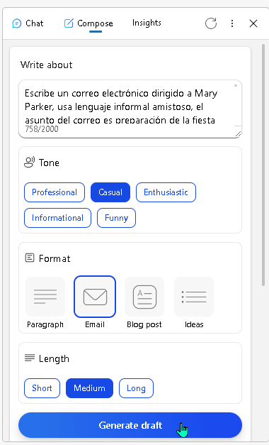 Herramientas para escribir correos en inglés automáticamente