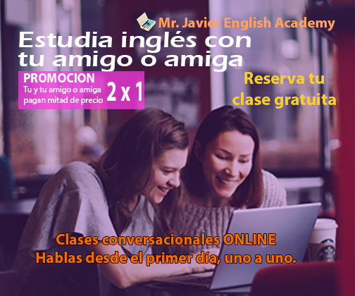 clase de inglés 2 x 1