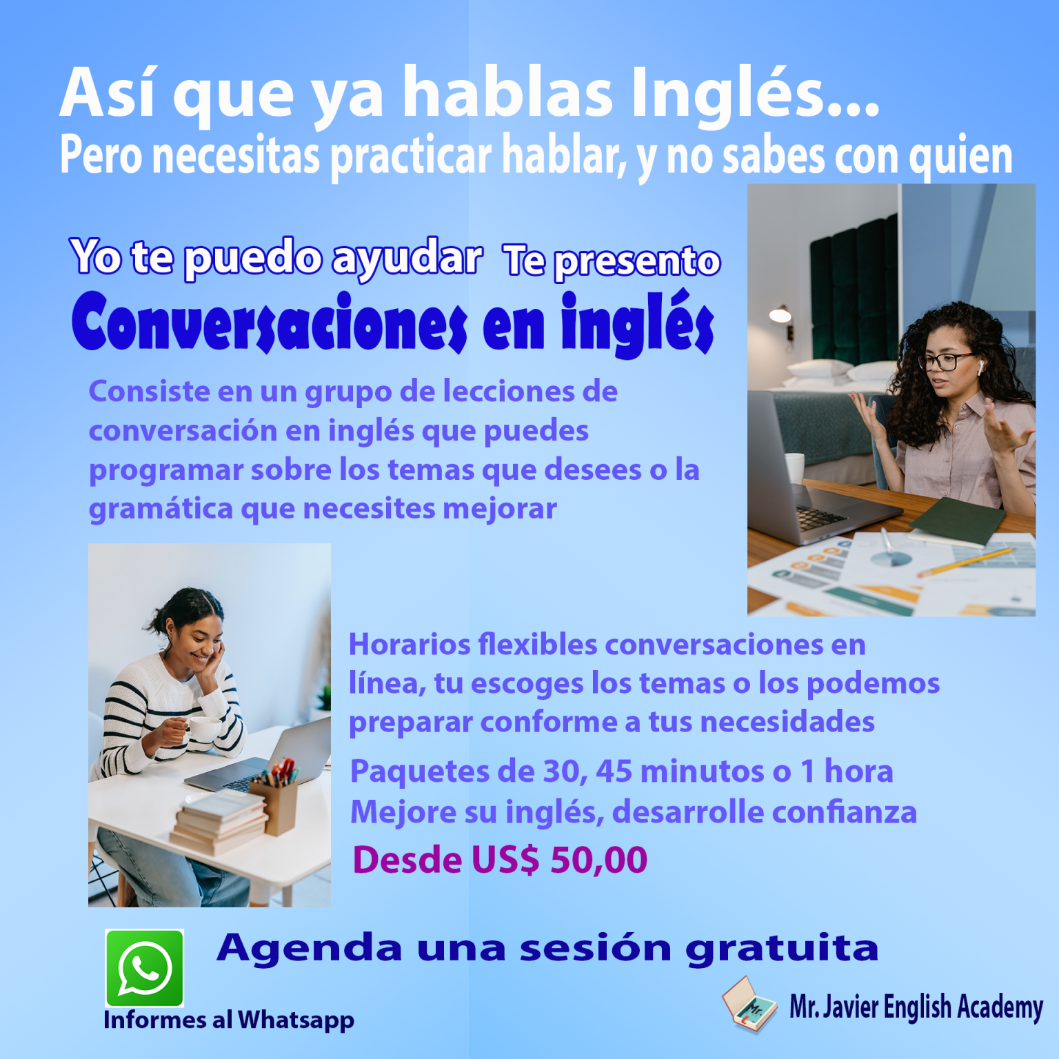 SIMULAR CONVERSACION EN INGLES visual data 2