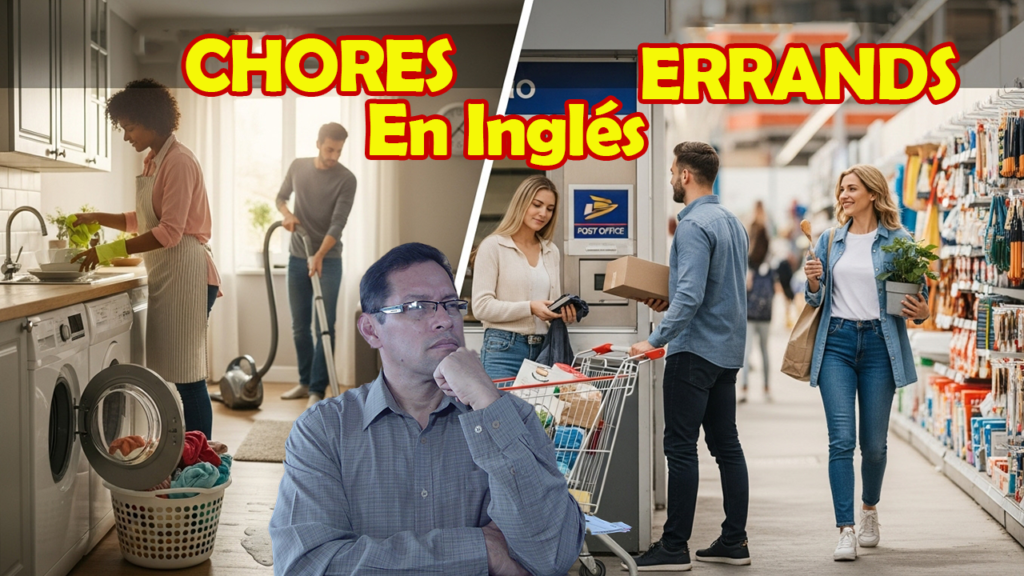 CHORES y ERRANDS en inglés